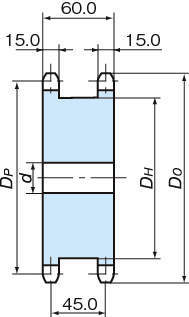 RS80 스프라켓 SD타입(단열2본궤)