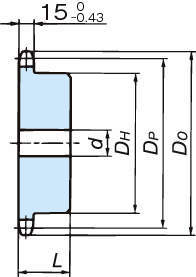 RS80 스테인레스스프라켓 1B타입