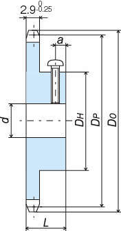 RS25 스테인레스피트보어스프라켓 1B타입