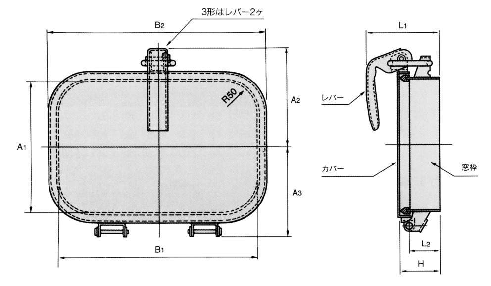 원터치창 기본형 내압타입