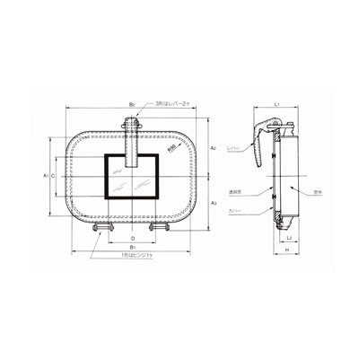 원터치창 하이네크형 투명창붙이타입