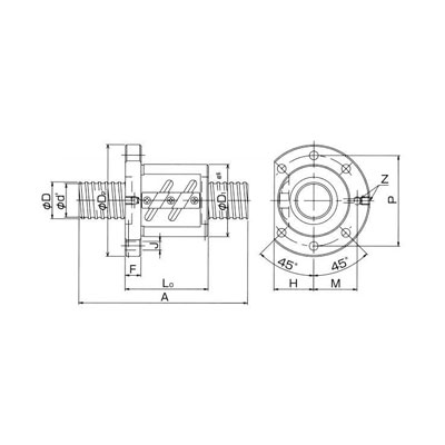 정밀전조볼나사 RT시리즈(무예압)