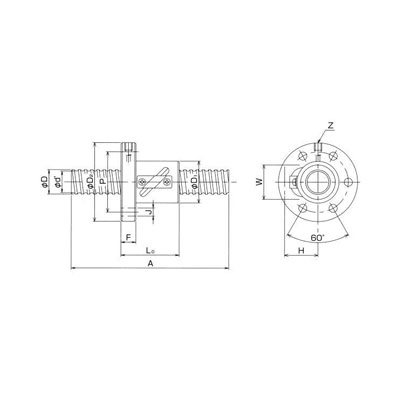 정밀전조볼나사 RGF시리즈(무예압)