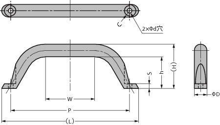 스테인레스강제  핸들 MG형