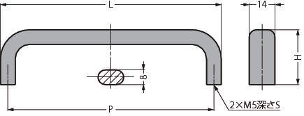 스테인레스강제  핸들 EC형