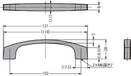 다이캐스트핸들 SAZ-121CR
