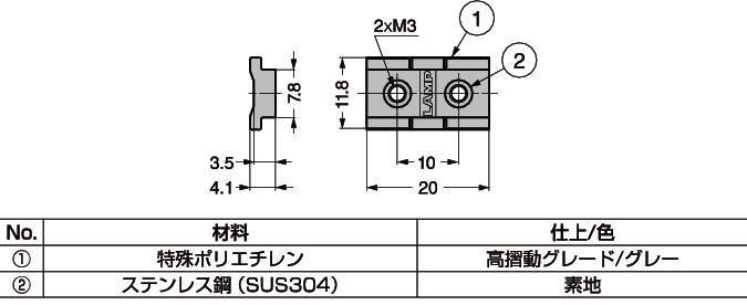 미니가이드캐라지 MR