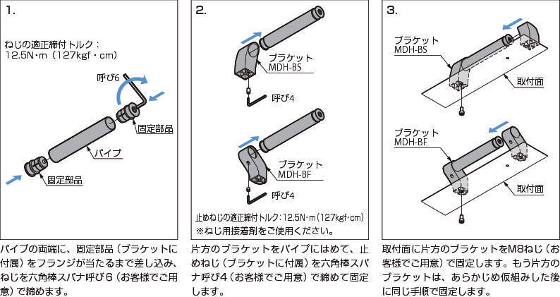 디자인핸들 MDH형(브라켓)
