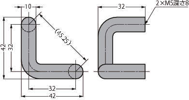 스테인레스강제  핸들 14-3832-02-028