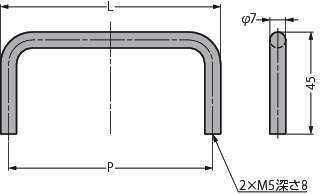 스테인레스강제  핸들 MG형