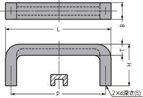 각형손잡이 AKH형