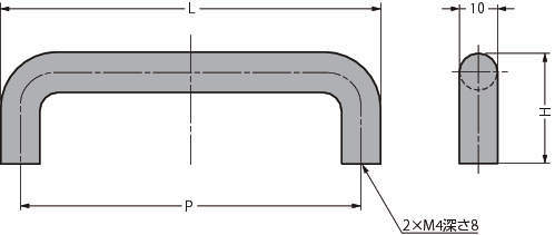 알미늄합금제환봉핸들 AM형