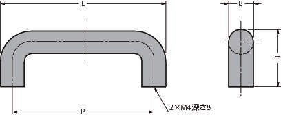 플라스틱환봉핸들 PC형