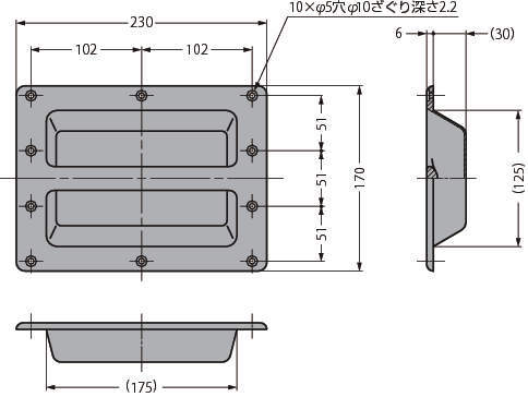 대형매입손잡이 WB-901389