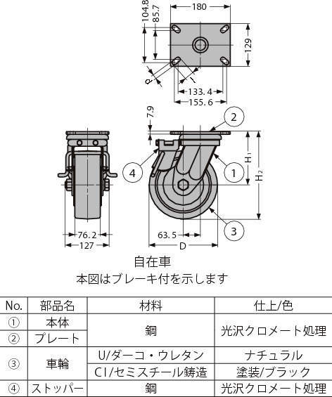 초중량용(H)캐스터900시리즈(자재차)