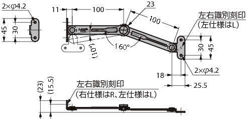스테인레스강제 프리스톱기구붙이 토르크스테이 S-100T30형