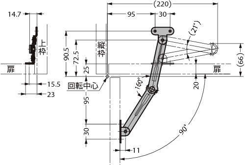 스테인레스강제 프리스톱기구붙이 토르크스테이 S-100T30형