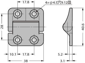 스테인레스강제  토르크힌지 PHCS형