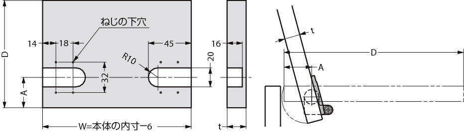 댐퍼힌지 HG-JHM16형