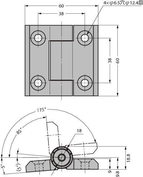 180°열림 클릭힌지 218-9213
