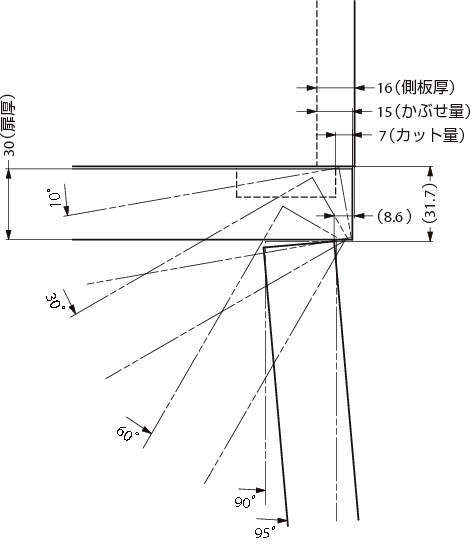 판금도어용슬라이드힌지 HT160V2