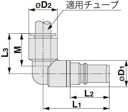 S커플러 KK시리즈 원터치관피팅붙이 엘보타입
