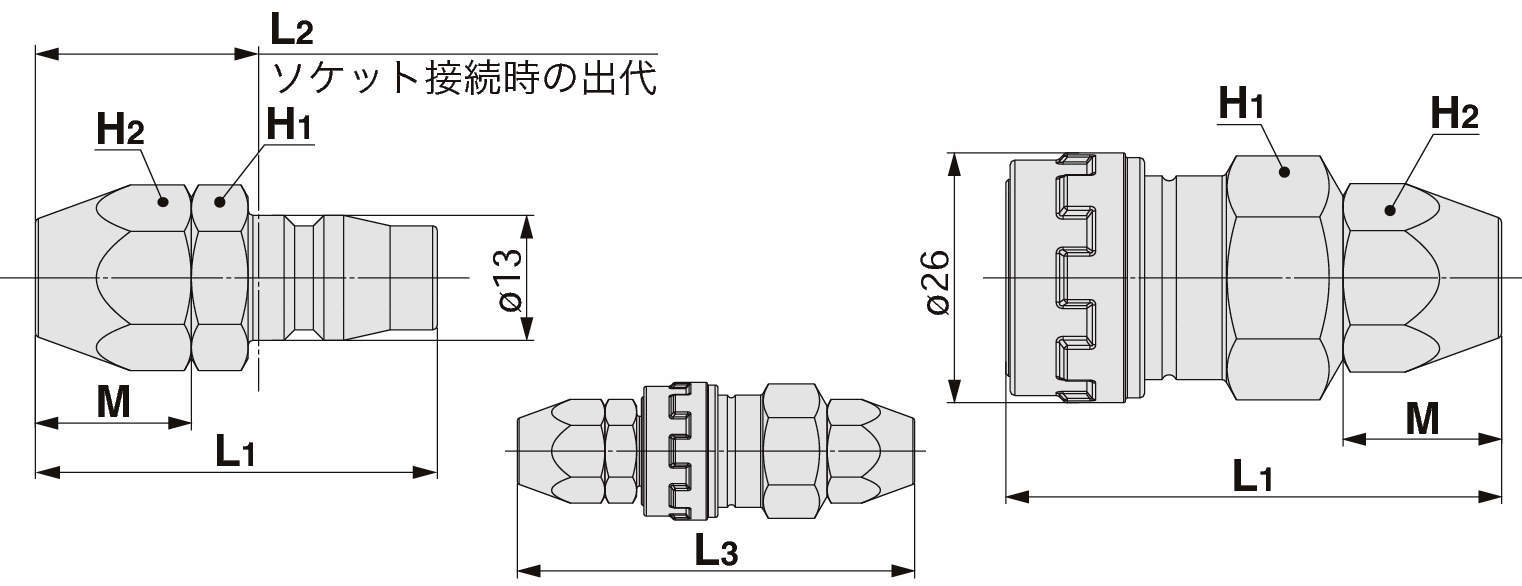 S커플러 KK130시리즈 너트관피팅붙이 타입(천들이우레탄호스용)