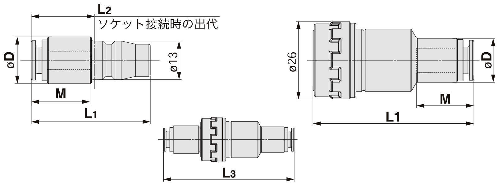 S커플러 KK130시리즈 원터치관피팅붙이 타입