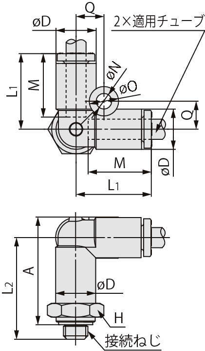 델타유니온 KQ2D(가스켓씰)