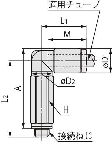롱엘보유니온 KQ2W(가스켓씰)