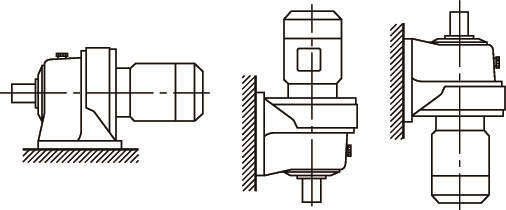 사이크로감속기 6000시리즈 3상모터직결형(취부방향자유·다리있음)