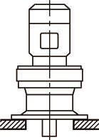 사이크로감속기 6000시리즈 3상모터직결형(수직·취부대있음)