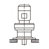 사이크로감속기 6000시리즈 인버터모터직결형(수직·취부대있음·옥외)