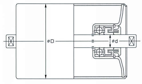 벨트콘베어용별형롤러(수주생산)