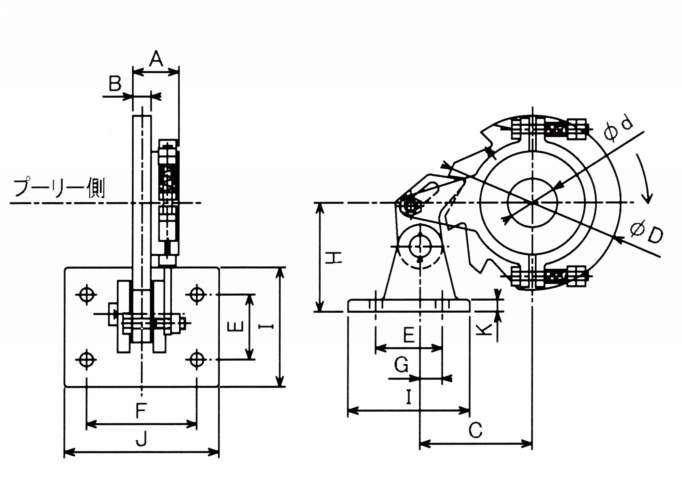 라체트식역전방지기(무음형)