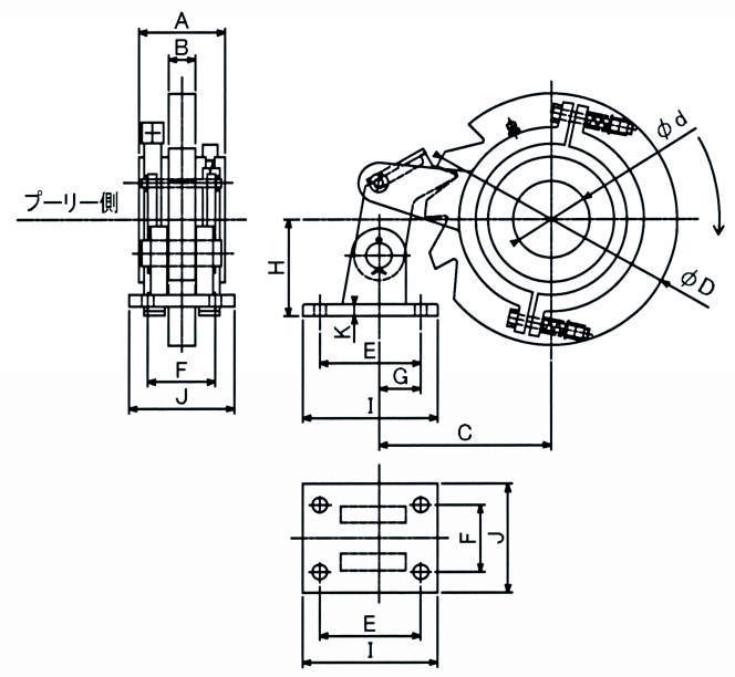 라체트식역전방지기(무음형)