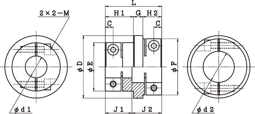 정밀고정축피팅 RA시리즈
