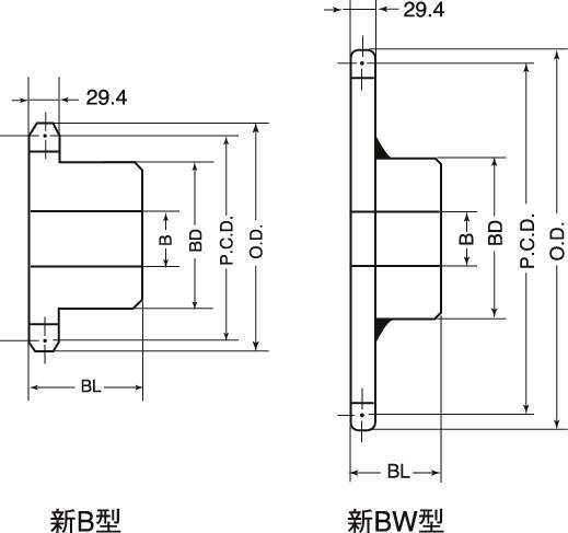 M160 스프라켓 1열신B형
