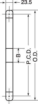 M120 스프라켓 1열A형