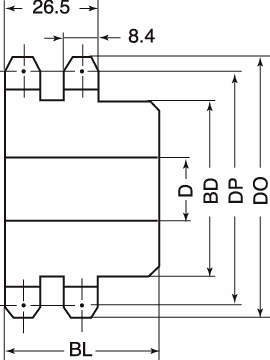 M50 스프라켓 2열신B형