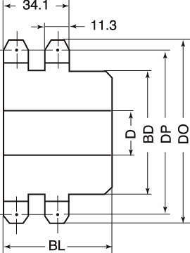 M60 스프라켓 2열신B형
