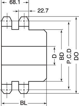 M120 스프라켓 2열신B형