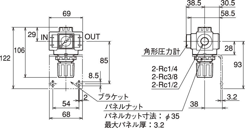 에어레귤레이터 ERV2시리즈