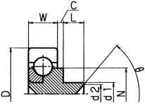 수지베어링 D시리즈 DR-A(외주플랫·코킹축타입)
