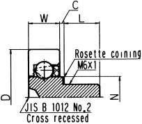 수지베어링 D시리즈 DR-B(외주플랫·나사축타입)