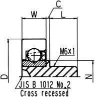 수지베어링 D시리즈 DR-B(외주플랫·나사축타입)