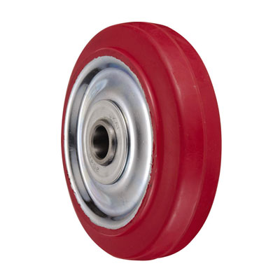 SR형 강판제폴리부타젠빨간고무차륜