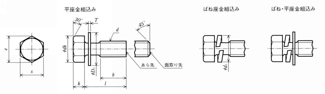 TSIRU 평와셔삽입트리마볼트 3가크로메이트