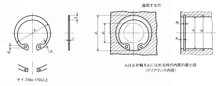 R C형스냅링 R(구멍용)