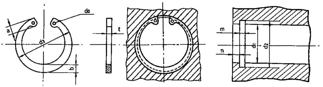 R□SUS 스테인레스C형스냅링 R(구멍용)